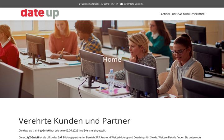 Screenshot of date-up.com