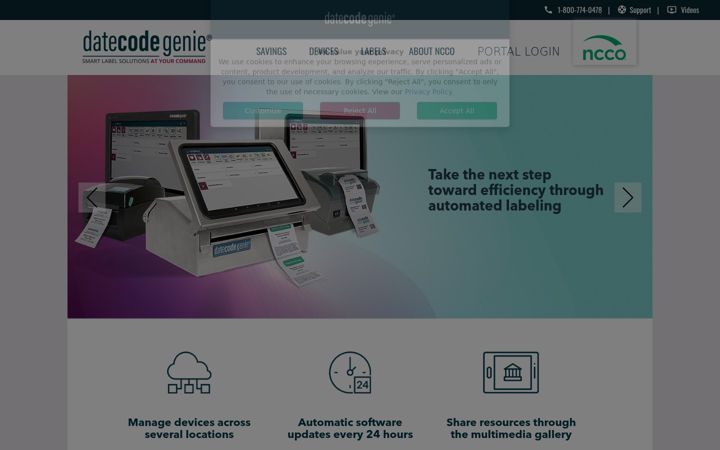 Kuvakaappaus sivustosta datecodegenie.com