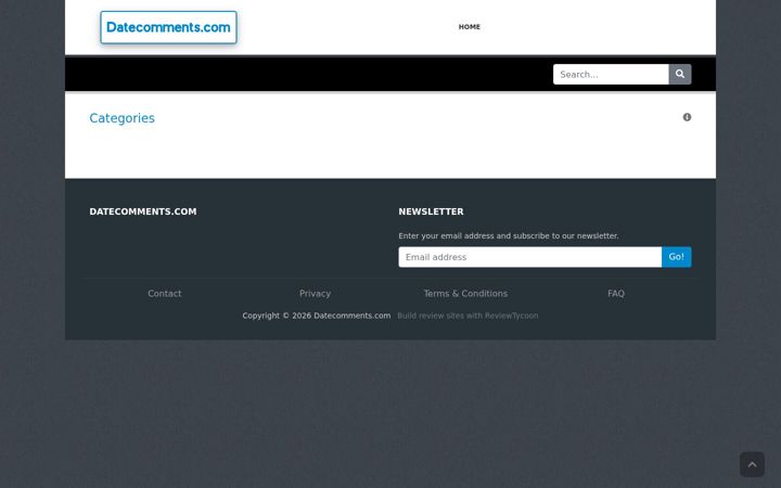 Screenshot of datecomments.com