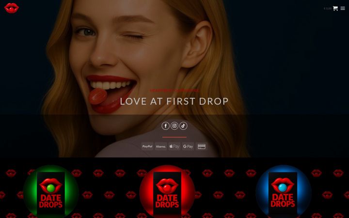 Screenshot of datedrops.com