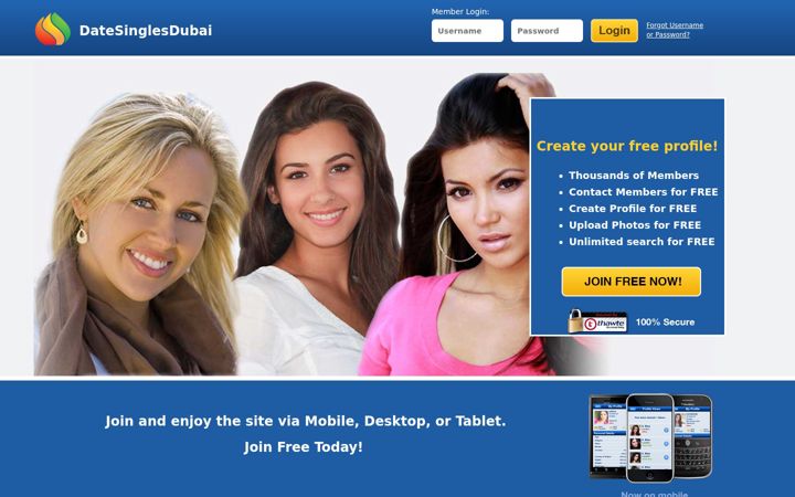 Screenshot of datedubaigirls.com