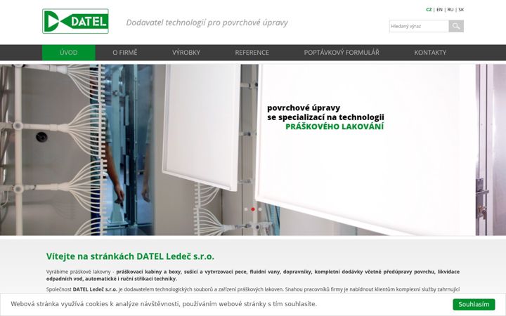Screenshot von datel-ledec.cz