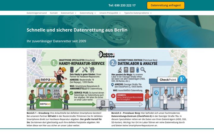 Screenshot of datendoktor.de