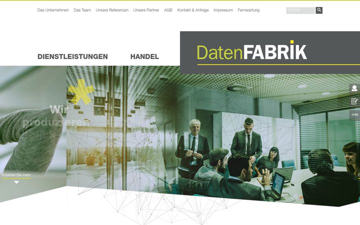 Screenshot di datenfabrik.at