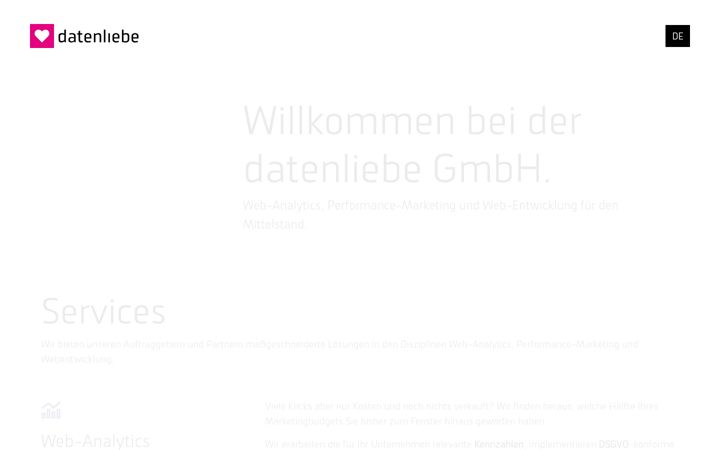 Screenshot of datenliebe.com