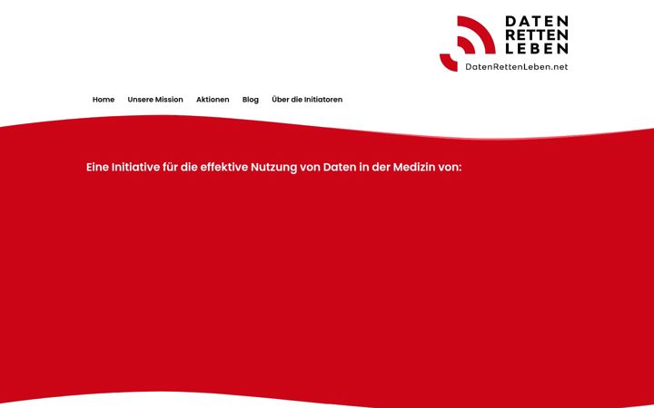 Ekrano kopija datenrettenleben.net