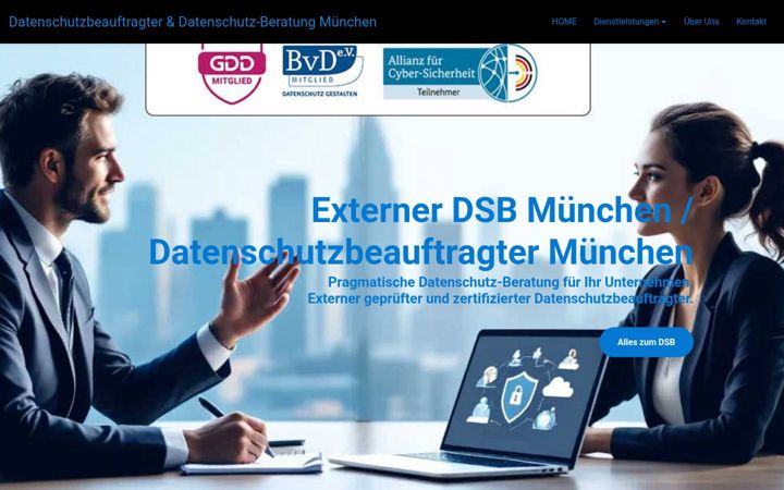 Screenshot of datenschutz-berater-muenchen.de