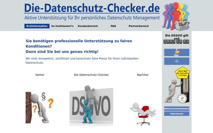 Screenshot of datenschutz-checker.de