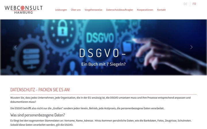 Screenshot of datenschutz-consult.hamburg