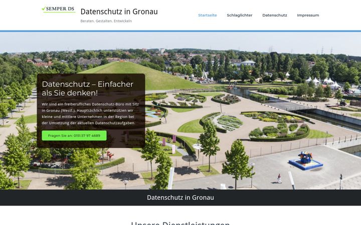 Screenshot of datenschutz-gronau.com