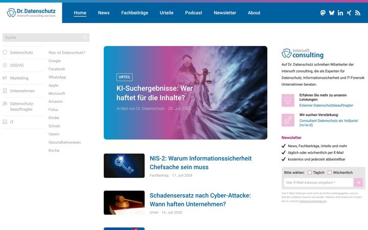 Screenshot of datenschutzbeauftragter-info.de