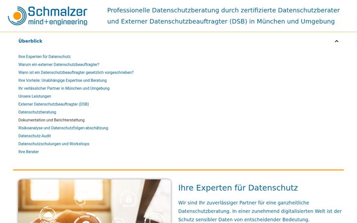 Screenshot of datenschutzberatung-muenchen.de