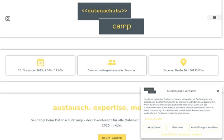 Screenshot of datenschutzcamp.de