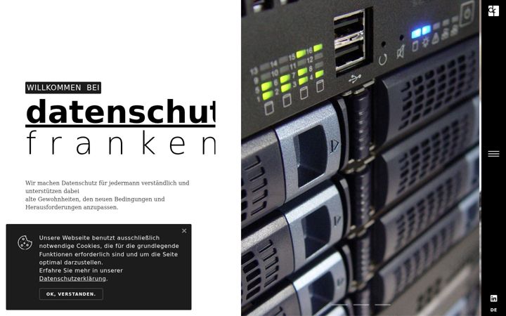 Screenshot of datenschutzfranken.de
