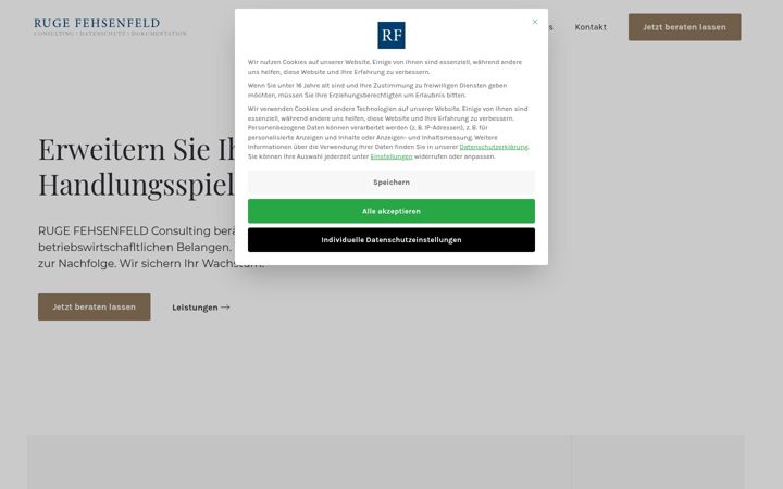 Screenshot of datenschutzkanzlei-hamburg.de