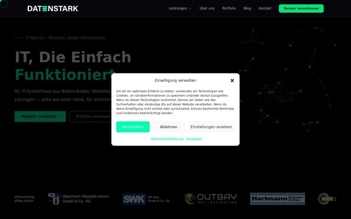 Screenshot of datenstark.de