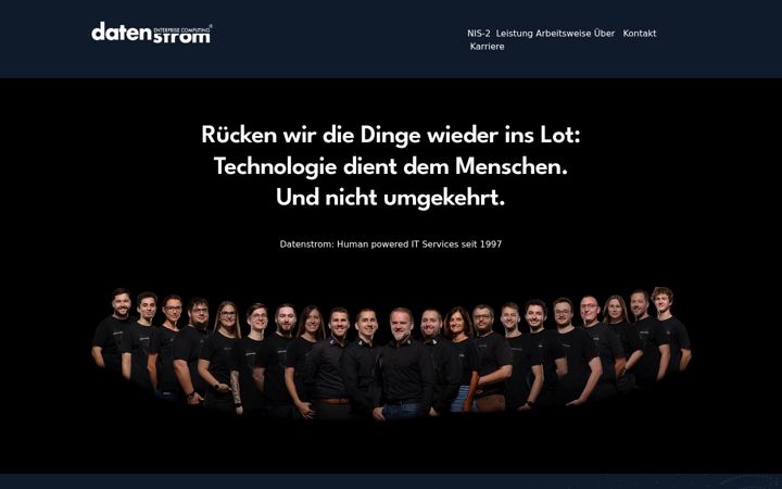 Screenshot of datenstrom.it