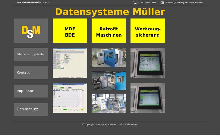 Screenshot of datensysteme-mueller.de