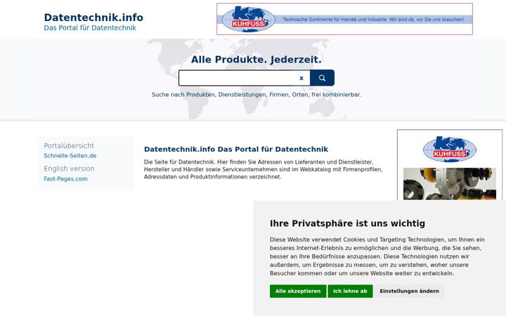 Screenshot of datentechnik.info