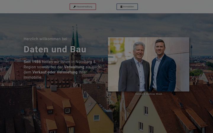 Screenshot of datenundbau.de