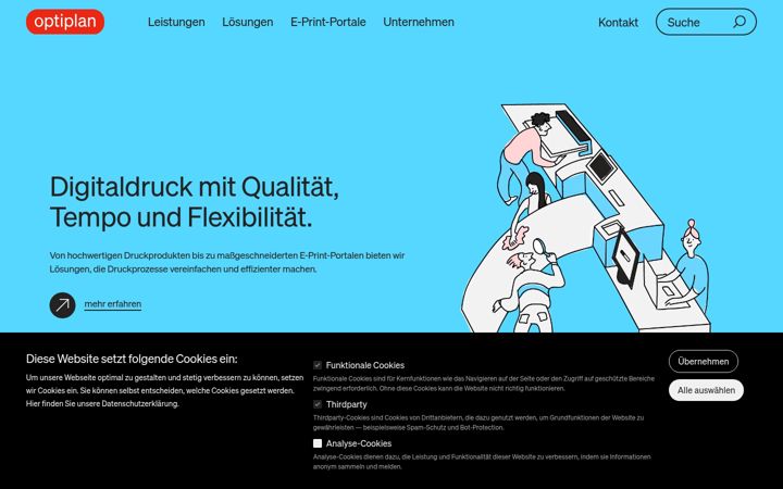 Screenshot of datenunddruck.de