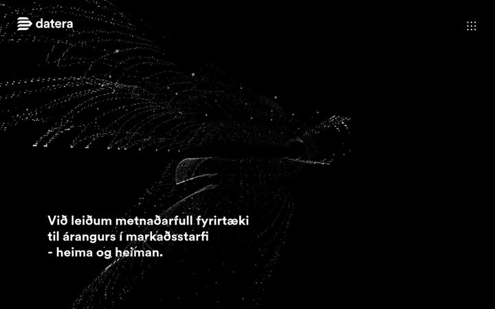 Skärmbild av datera.is
