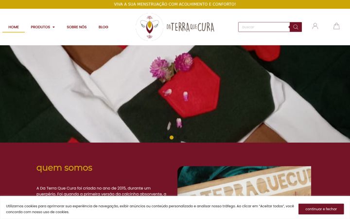 Screenshot stránky daterraquecura.com.br