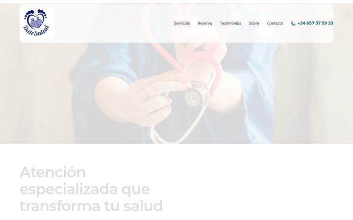 Screenshot ta' datesalud.es