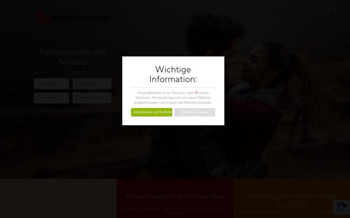 Captura de pantalla de datescout24.net