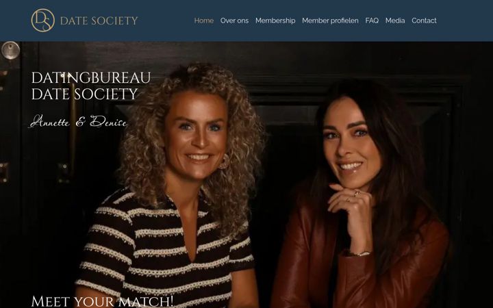 Screenshot van datesociety.nl