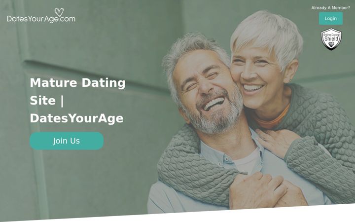 Screenshot of datesyourage.com