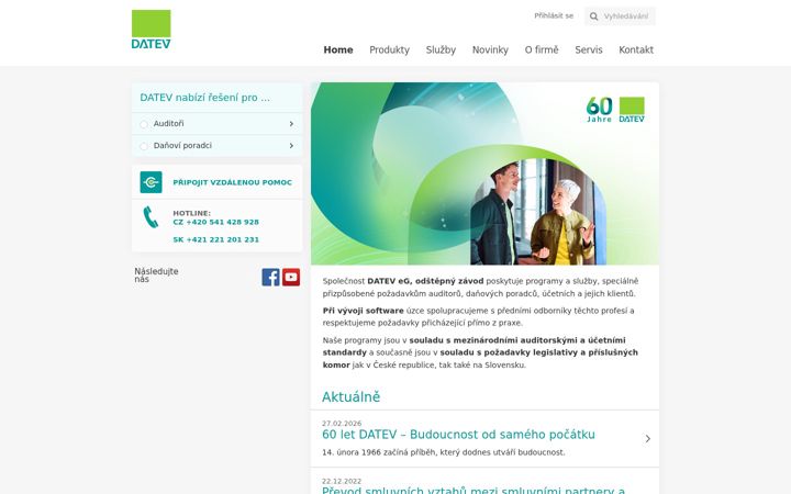 Screenshot von datev.cz