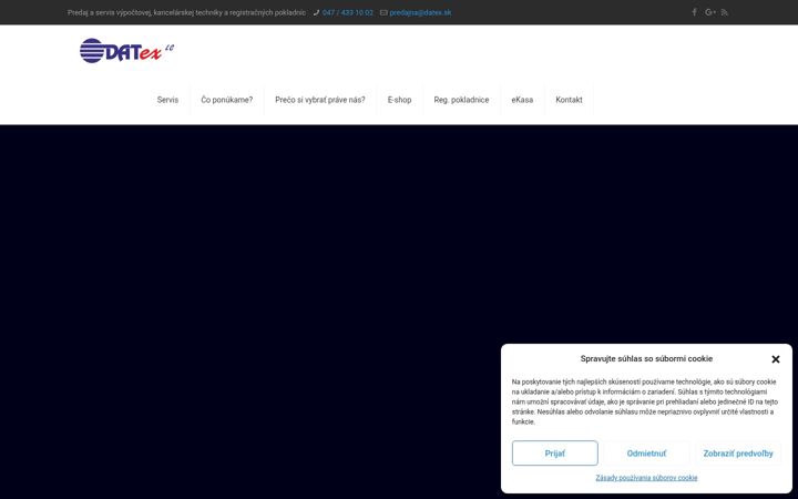Screenshot of datex.sk