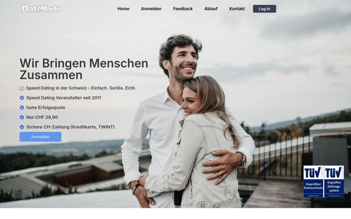 Screenshot of dateyork.ch