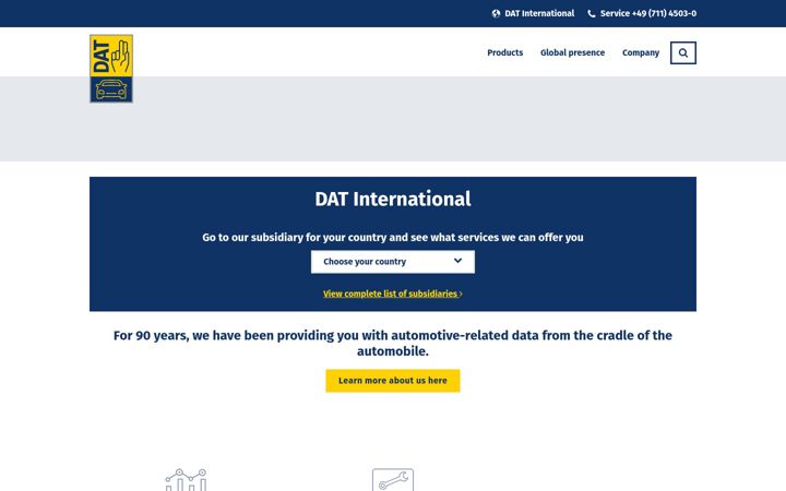 Skærmbillede af datgroup.com