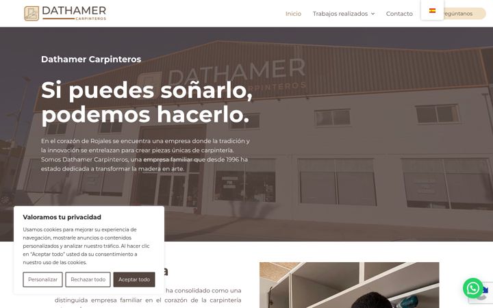 Screenshot of dathamer-carpinteros.com