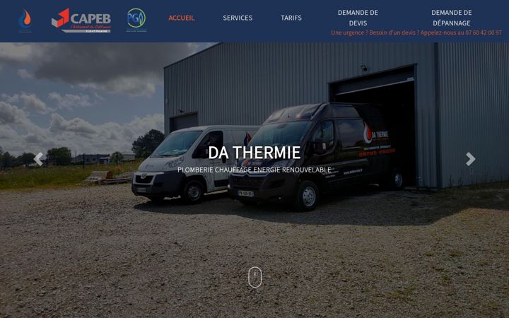 Zrzut ekranu dathermie.fr