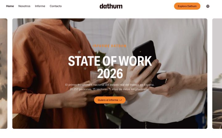 Екранна снимка на dathum.io