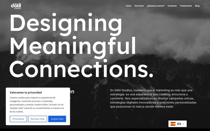 Screenshot of datilstudios.com