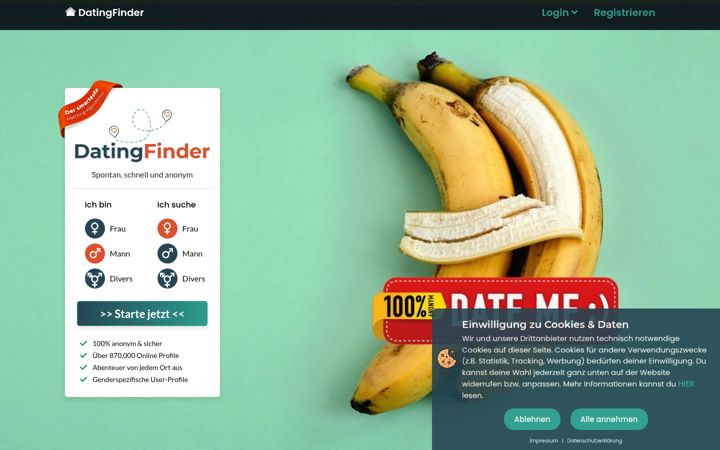 Screenshot of dating-finder.com