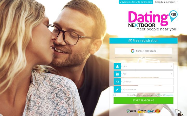 Screenshot of dating-nextdoor.com