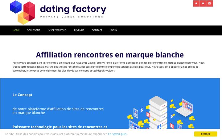 Zrzut ekranu datingfactory.fr