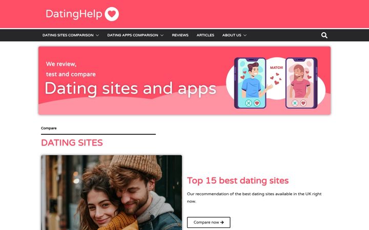 Screenshot of datinghelp.co.uk