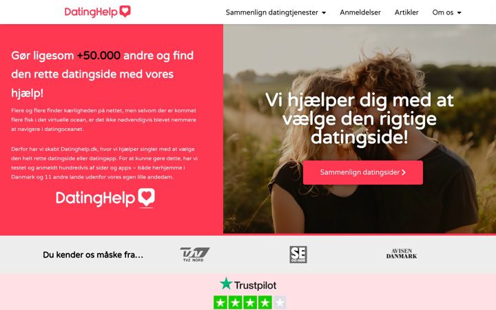 Screenshot of datinghelp.dk