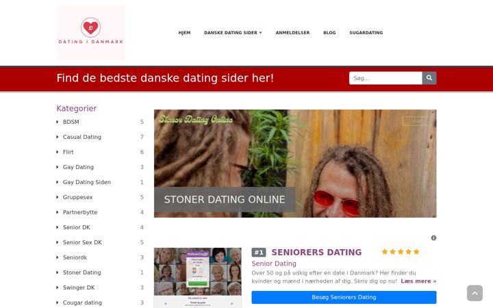 Screenshot of datingidanmark.com