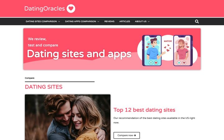 Screenshot of datingoracles.com