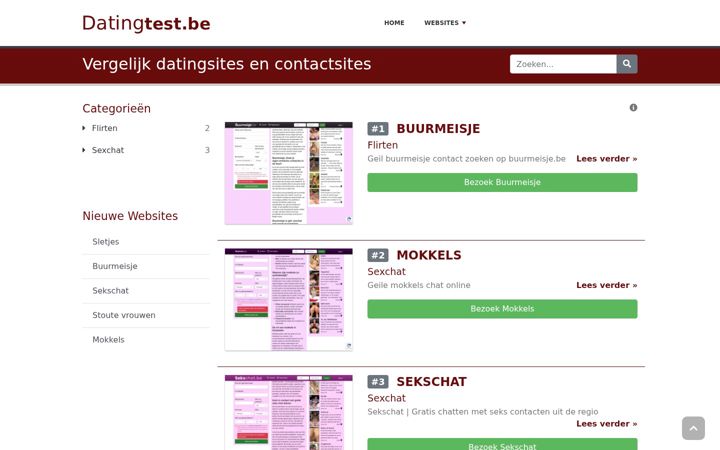 Screenshot of datingtest.be