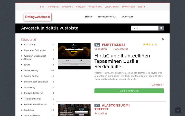 Screenshot di datingwebsites.fi