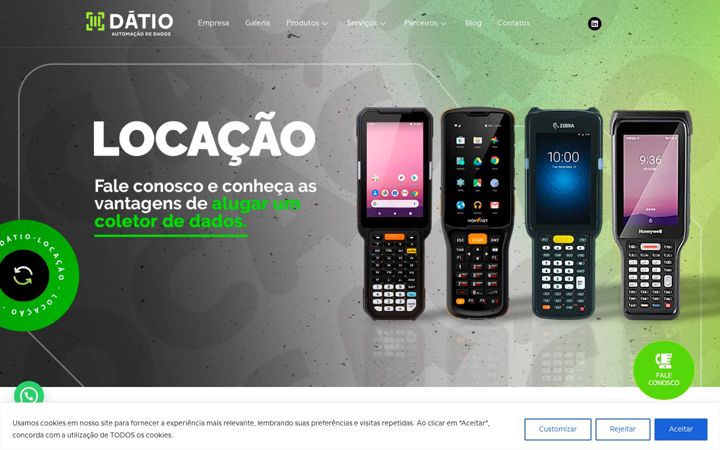 Screenshot stránky datio.com.br