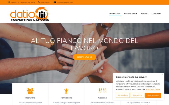 Screenshot of datioitalia.com